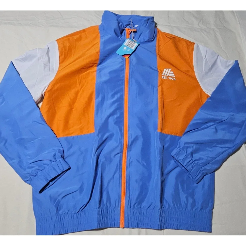 Aldi Gear Tracksuit Men XL Blue Orange Windbreaker Jacket Pants Set Est 1976 NEW